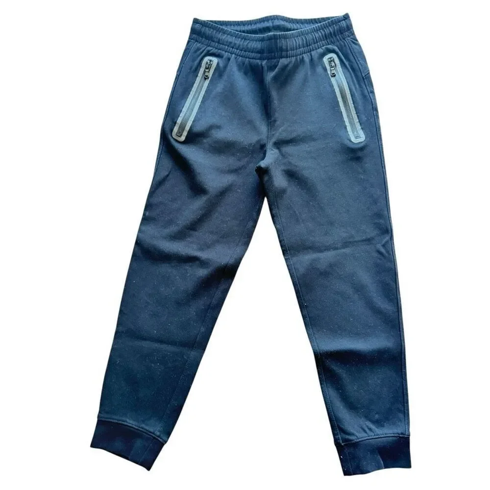 Old Navy Black Active Dynamic Fleece Pockets Pull on Pants Sz M (8) #2495